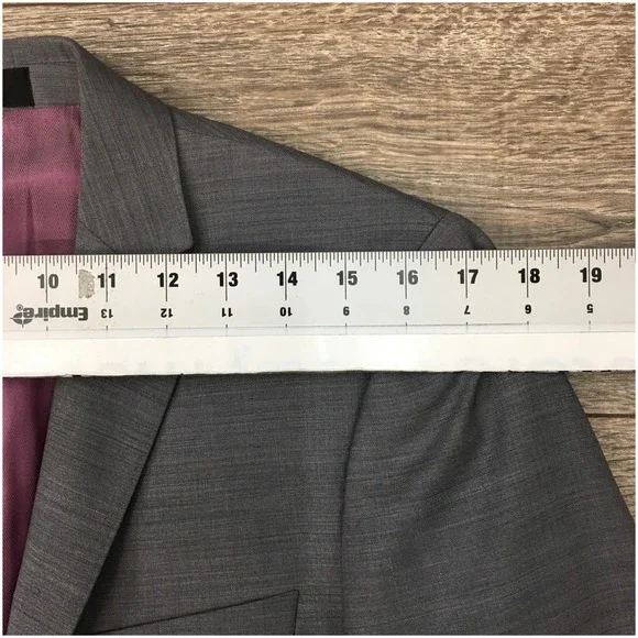 ZANETTI Mens Blazer Sport Coat Casual Jacket Size 40S Slim Fit Wool Suit‎